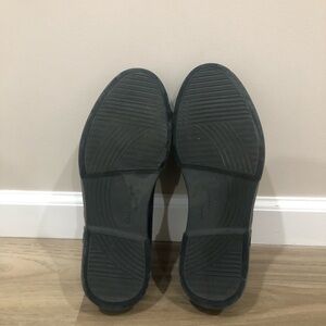 Salvatore Ferragamo Men Suede Slide On Laceless Shoe Sneakers Navy Blue 9.5 M